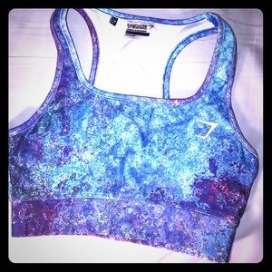 Gymshark Small Watercolor Space Sports Bra